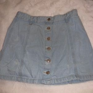Light jean skirt